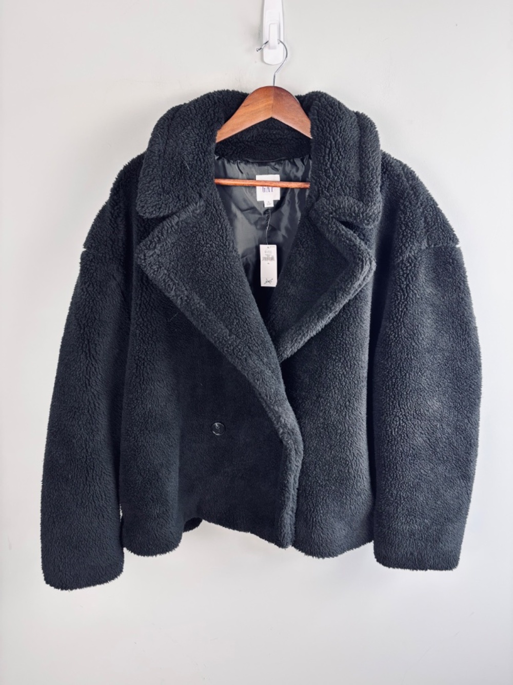 GAP Relaxed Sherpa Moto Jacket NWT Size XL - Picture 4 of 6